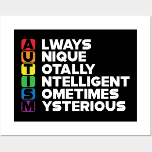 Autism Awareness Abbreviation - Always Unique Posters and Art